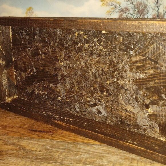 Reclaimed Wood Rustic Shadow Box for Crafters and Artists  Stained, Eco-Friendly - Picture 4 of 5